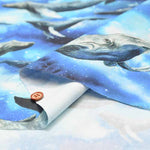 cotton sheeting print fabric inkjet print mingswim whale - nomura tailor