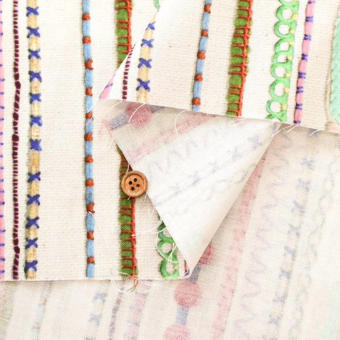 Cotton Muslin Digital Print Fabric RiCONIC - Straight - nomura tailor