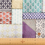 Cotton Muslin Digital Print Fabric RiCONIC - Kogin Patchwork - nomura tailor