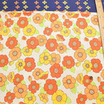 Cotton sheeting inkjet print fabric Piconic Retro Flower - nomura tailor