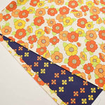 Cotton sheeting inkjet print fabric Piconic Retro Flower - nomura tailor