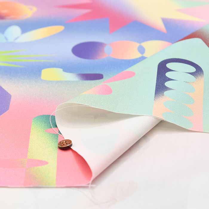 Cotton Ox Printed Fabric nora. pop. - nomura tailor