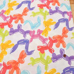 Cotton seating print fabric nora. Balloon art - nomura tailor