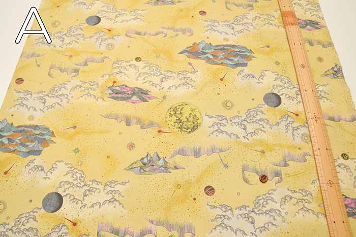 Cotton seating print fabric nora. Space - nomura tailor