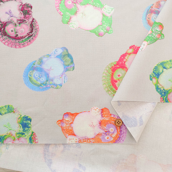 Cotton Sheeting Inkjet-printed Fabric - nora. Tanuki - nomura tailor