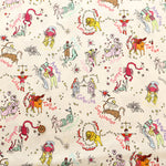 Cotton Muslin Printed Fabric - nora. Constellations - nomura tailor