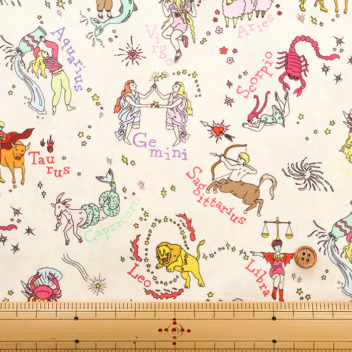 Cotton Muslin Printed Fabric - nora. Constellations - nomura tailor