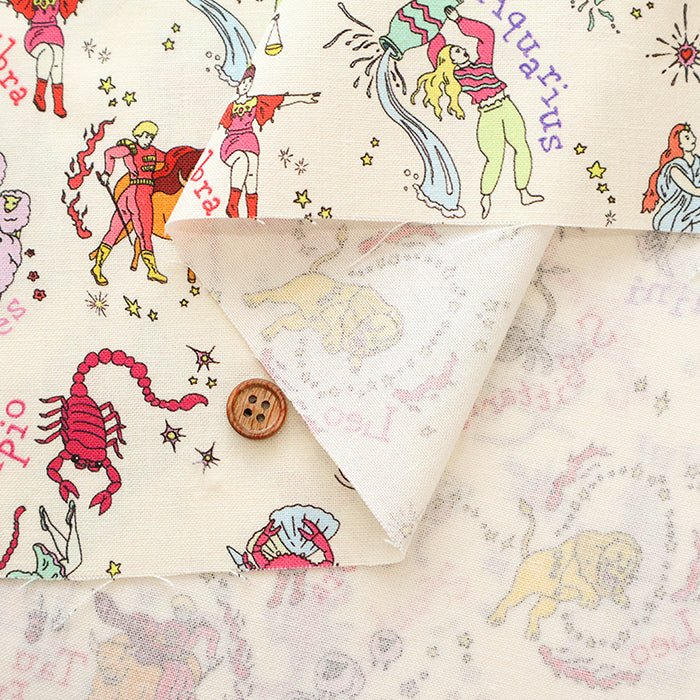 Cotton Muslin Printed Fabric - nora. Constellations - nomura tailor