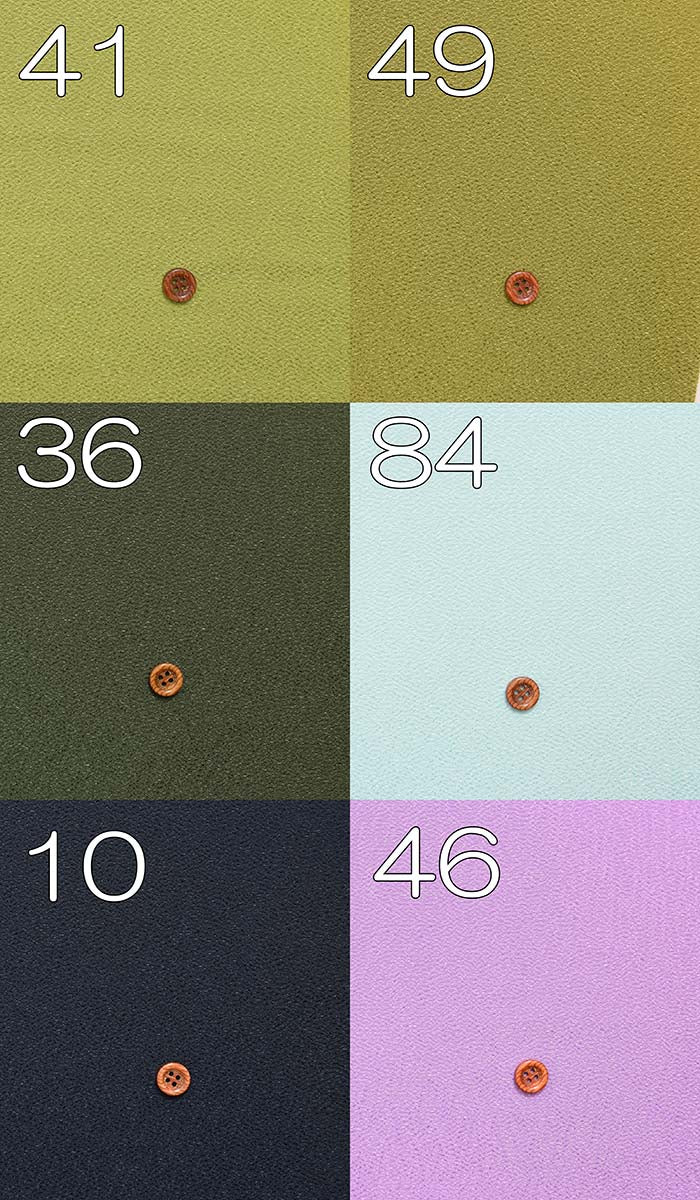 Polyester crepe fabric plain (cold color) - nomura tailor