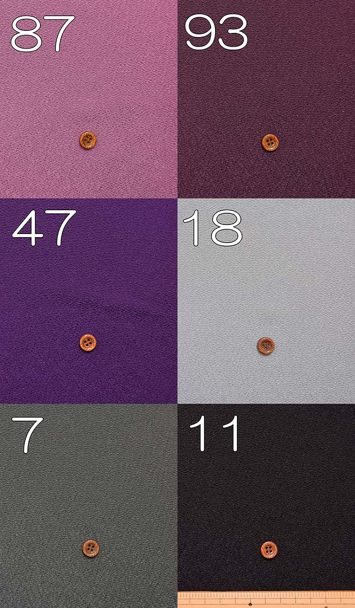 Polyester crepe fabric plain (cold color) - nomura tailor