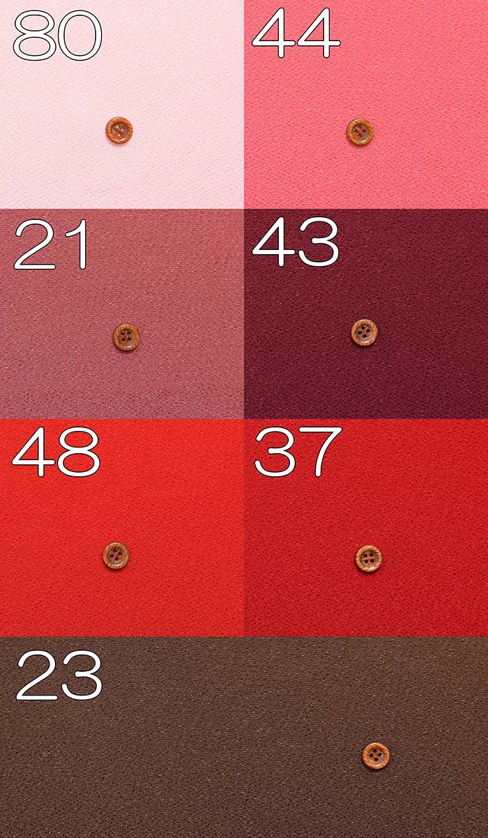 Polyester crepe fabric plain (warm color system) - nomura tailor