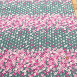 Polyester Crepe (Chirimen) Printed Fabric - Falling Petals - nomura tailor