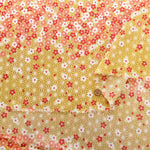 Polyester Crepe (Chirimen) Printed Fabric - Falling Petals - nomura tailor