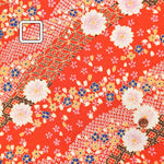 Polyester Chirimen Print Fabric Hikita - nomura tailor