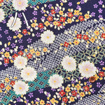 Polyester Chirimen Print Fabric Hikita - nomura tailor