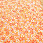 Polyester Crepe (Chirimen) Printed Fabric - Sunny Moss Phlox - nomura tailor