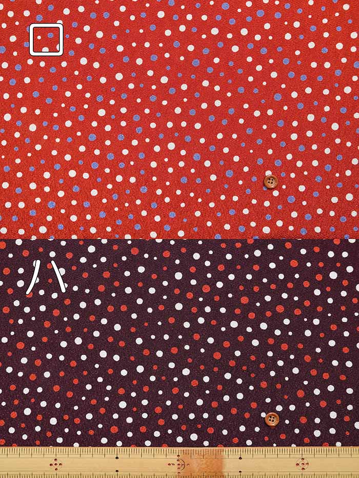 Polyester chirimeprint fabric random dot - nomura tailor