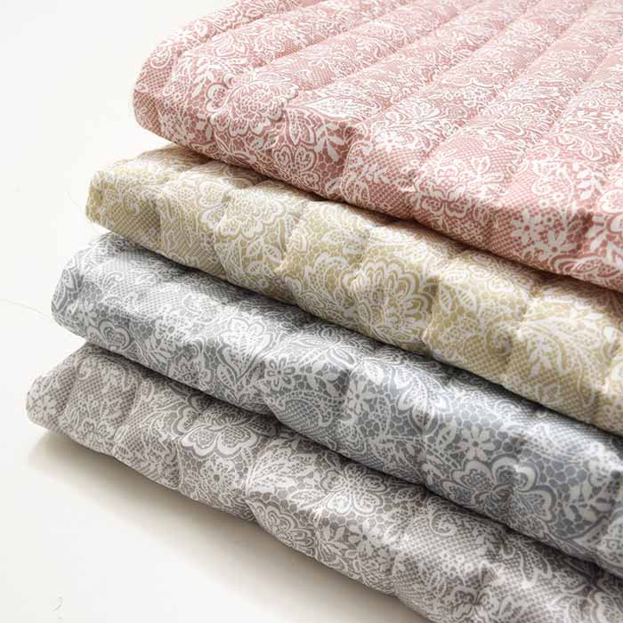 Cotton cotton satimprint kilt fabric ≪ Stripe≫ NERORI ROSE RMANTIC ROSE - nomura tailor