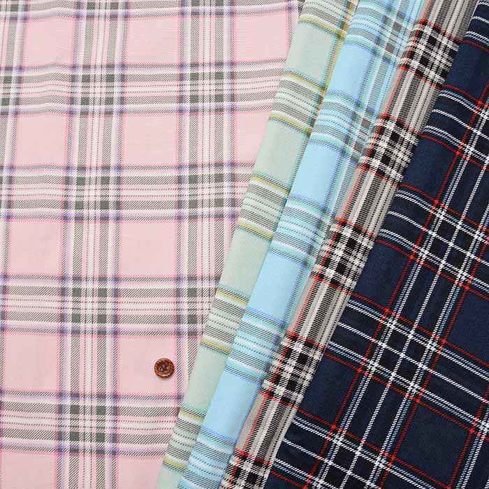 Cotton Ox Print Fabric Tartan Check 1 - nomura tailor