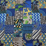 Cotton seating print fabric African tone lattice - nomura tailor