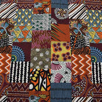 Cotton seating print fabric African tone lattice - nomura tailor