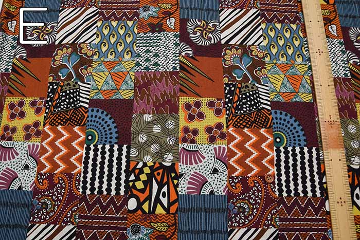 Cotton seating print fabric African tone lattice - nomura tailor