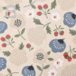 C/L canvas print fabric and strawberries - nomura tailor