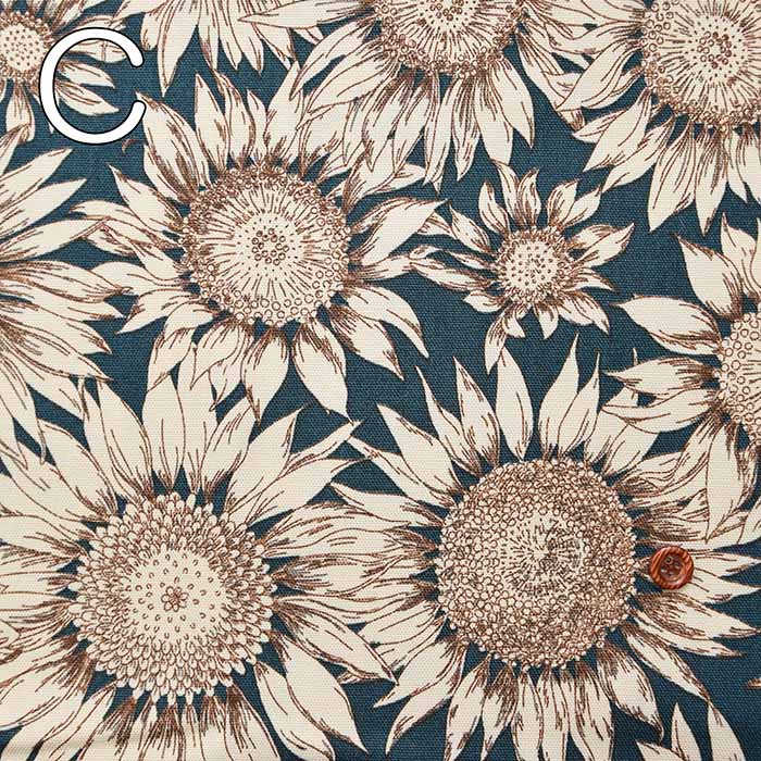 Cotton Ox Print Fabric Sunflower - nomura tailor