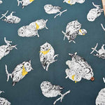 Cotton Ox Printed Fabric Owl - nomura tailor