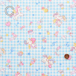 Cotton Ox Printed Fabric Check & Unicorn - nomura tailor