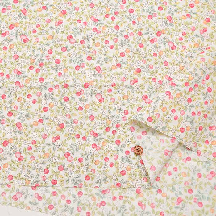 Cotton Broad Broad Printed Fabric Cherry - nomura tailor