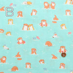 Cotton double gauze print fabric Otter - nomura tailor