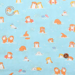 Cotton double gauze print fabric Otter - nomura tailor