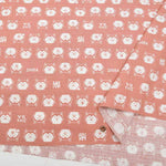 Cotton dobby print fabric Shiba Inu - nomura tailor