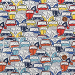 Cotton Seating Printed Fabric Classic Car - nomura tailor