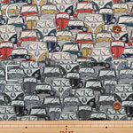 Cotton Seating Printed Fabric Classic Car - nomura tailor