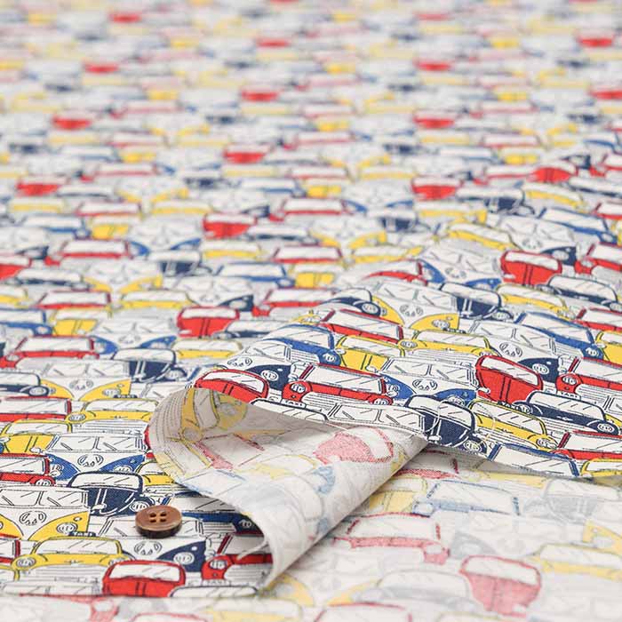 Cotton Seating Printed Fabric Classic Car - nomura tailor