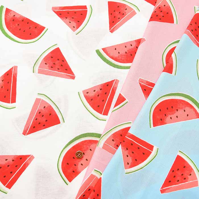 Cotton Seating Printed Fabric Watermelon - nomura tailor