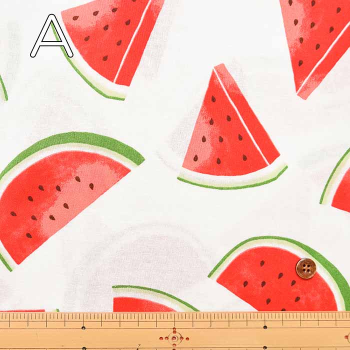 Cotton Seating Printed Fabric Watermelon - nomura tailor