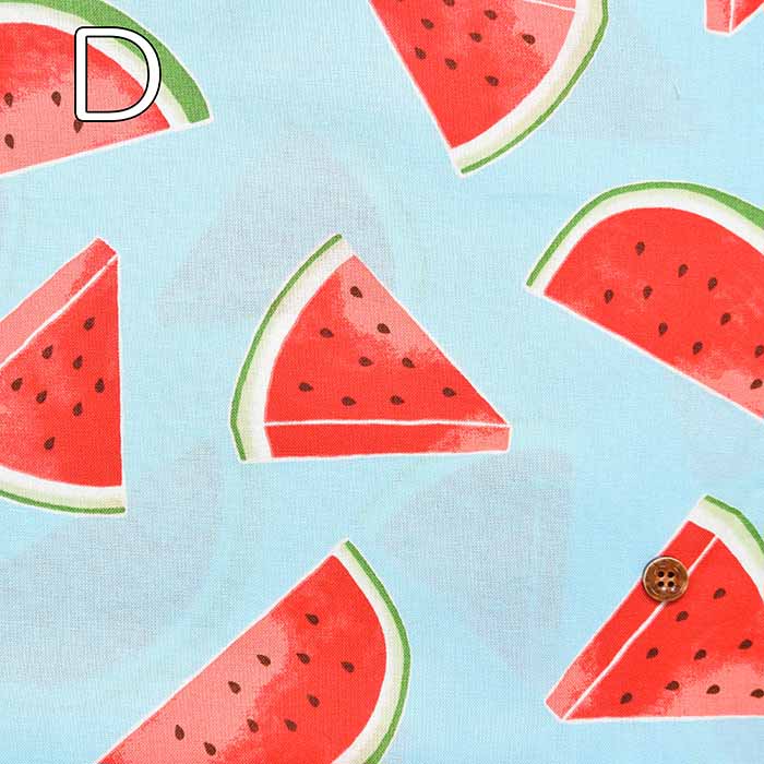 Cotton Seating Printed Fabric Watermelon - nomura tailor