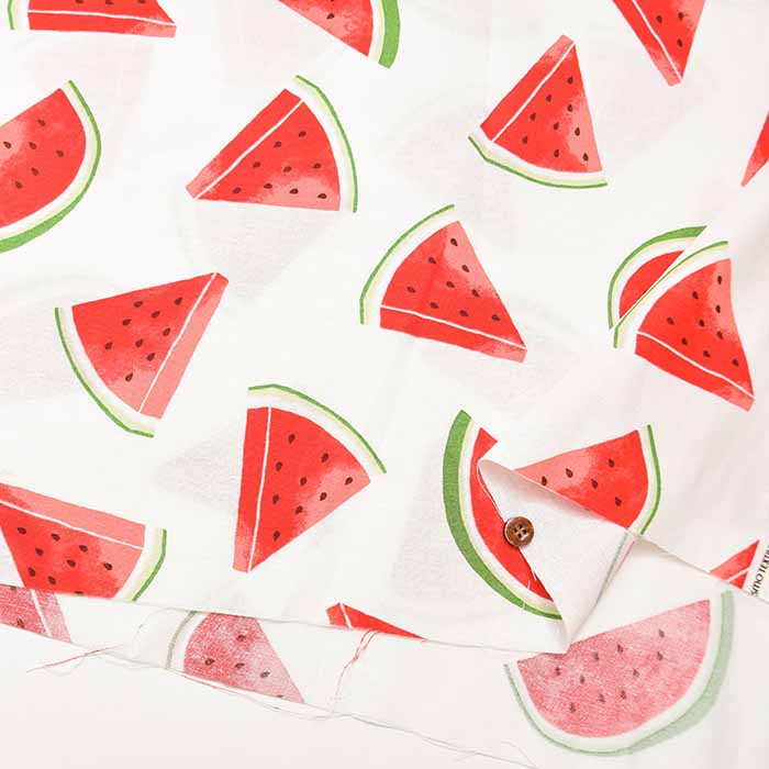 Cotton Seating Printed Fabric Watermelon - nomura tailor