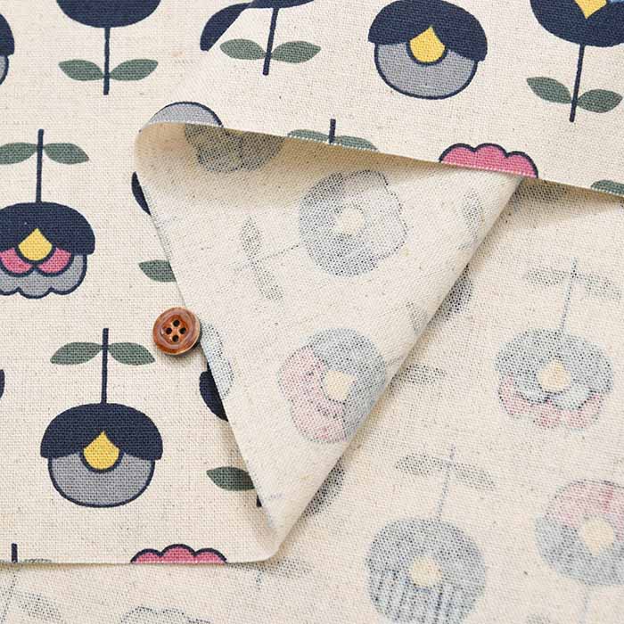 C/L Canvas Printed Fabric Flower - nomura tailor