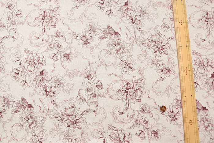 C/L Canvas Printed Fabric Rococo - nomura tailor