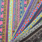 Cotton sheeting print fabric Ethnic stripe - nomura tailor