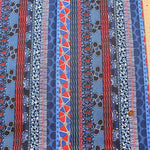 Cotton sheeting print fabric Ethnic stripe - nomura tailor