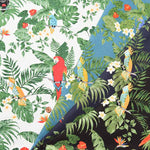 Cotton Ox Printed Fabric Tropical Bird - nomura tailor