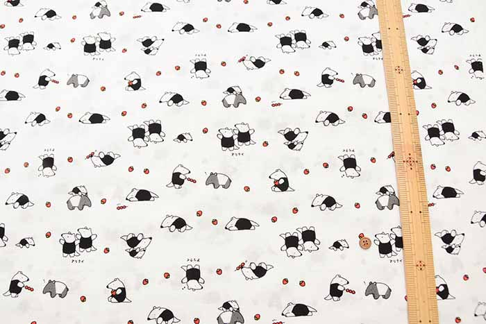 Cotton seamed printed fabric Anteater - nomura tailor