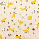 Cotton Ox Printed Fabric Fox - nomura tailor