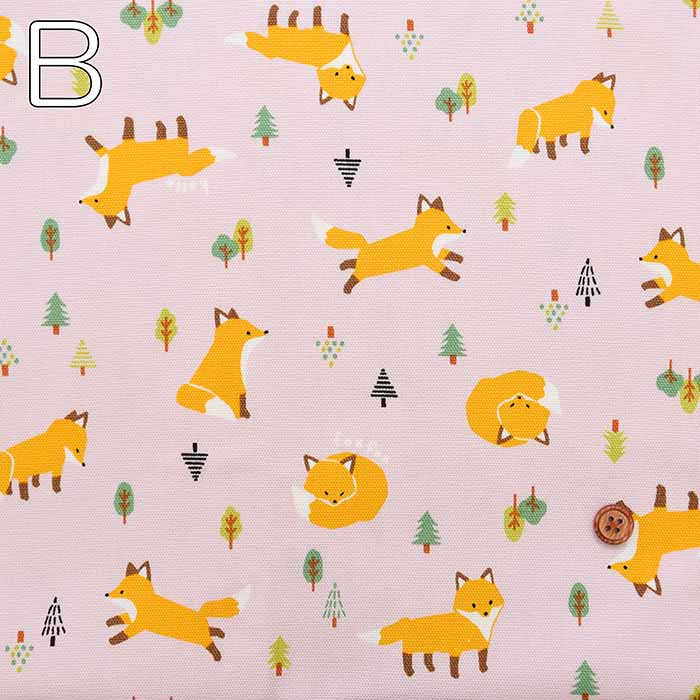 Cotton Ox Printed Fabric Fox - nomura tailor