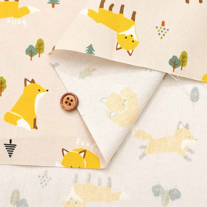 Cotton Ox Printed Fabric Fox - nomura tailor